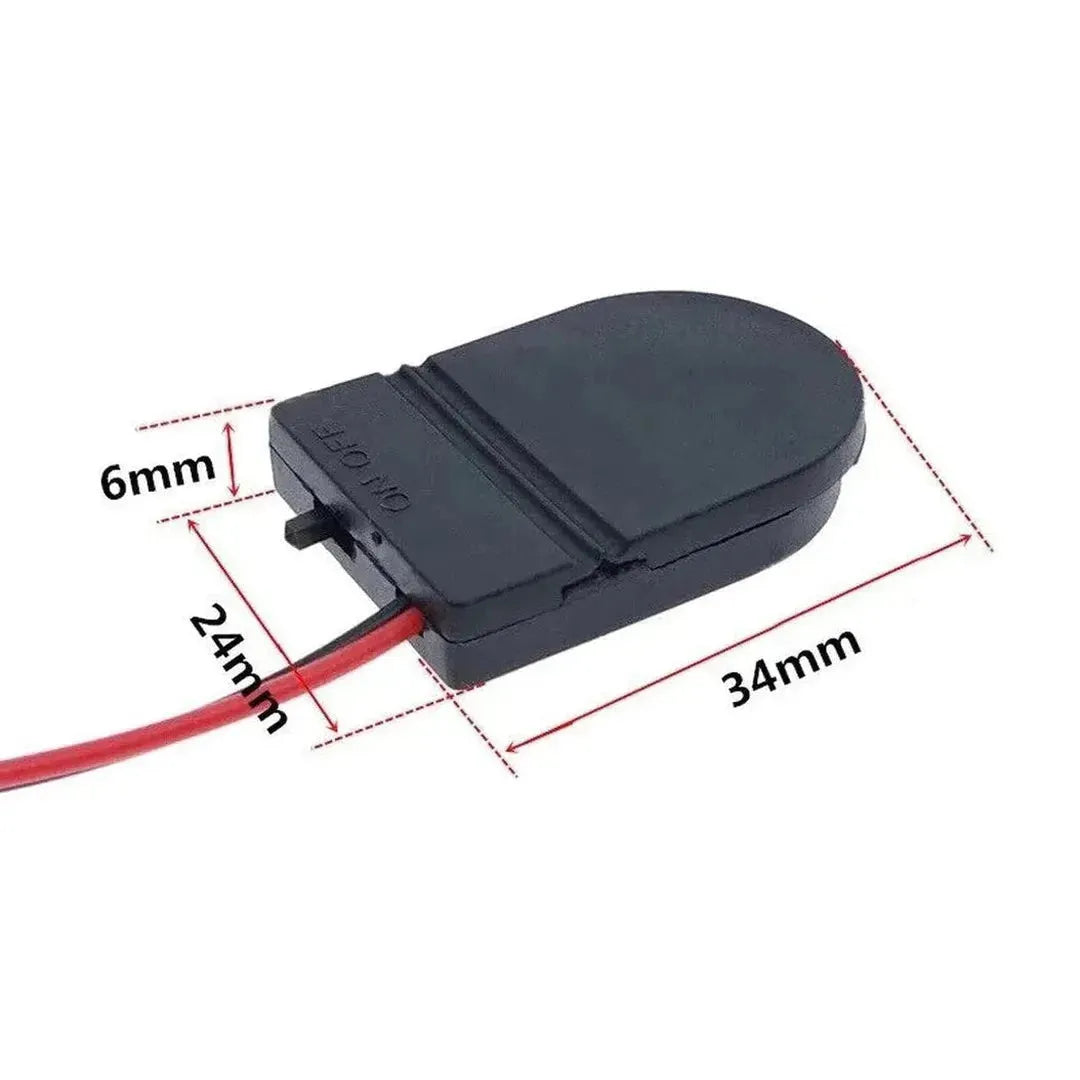 CR2032 Coin Cell Battery Box With ON OFF Switch