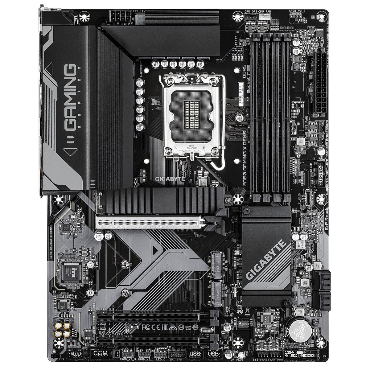 Gigabyte B760 GAMING X GEN5 Intel 1700 Socket Motherboard, ATX, 4x DDR5 Slots, 3x M.2 Socket, 2.5GbE LAN, 1x HDMI Port / 1x DisplayPort