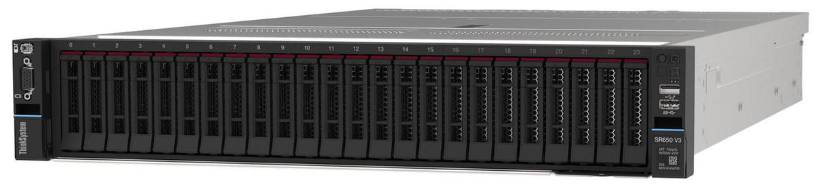 Lenovo Intel Xeon Gold 5515+ 8C 165W 3.2G, 1x32GB 1Rx4 RAM, Option 2.5" Open bay, 1x1100W Titanium
