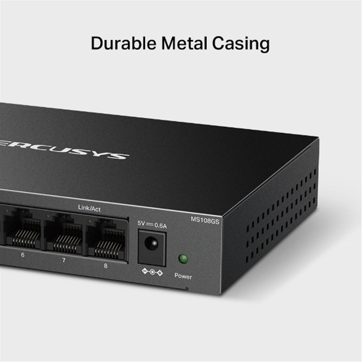 Mercusys MS108GS 8 Port Gigabit Ethernet Network Switch Steel Case