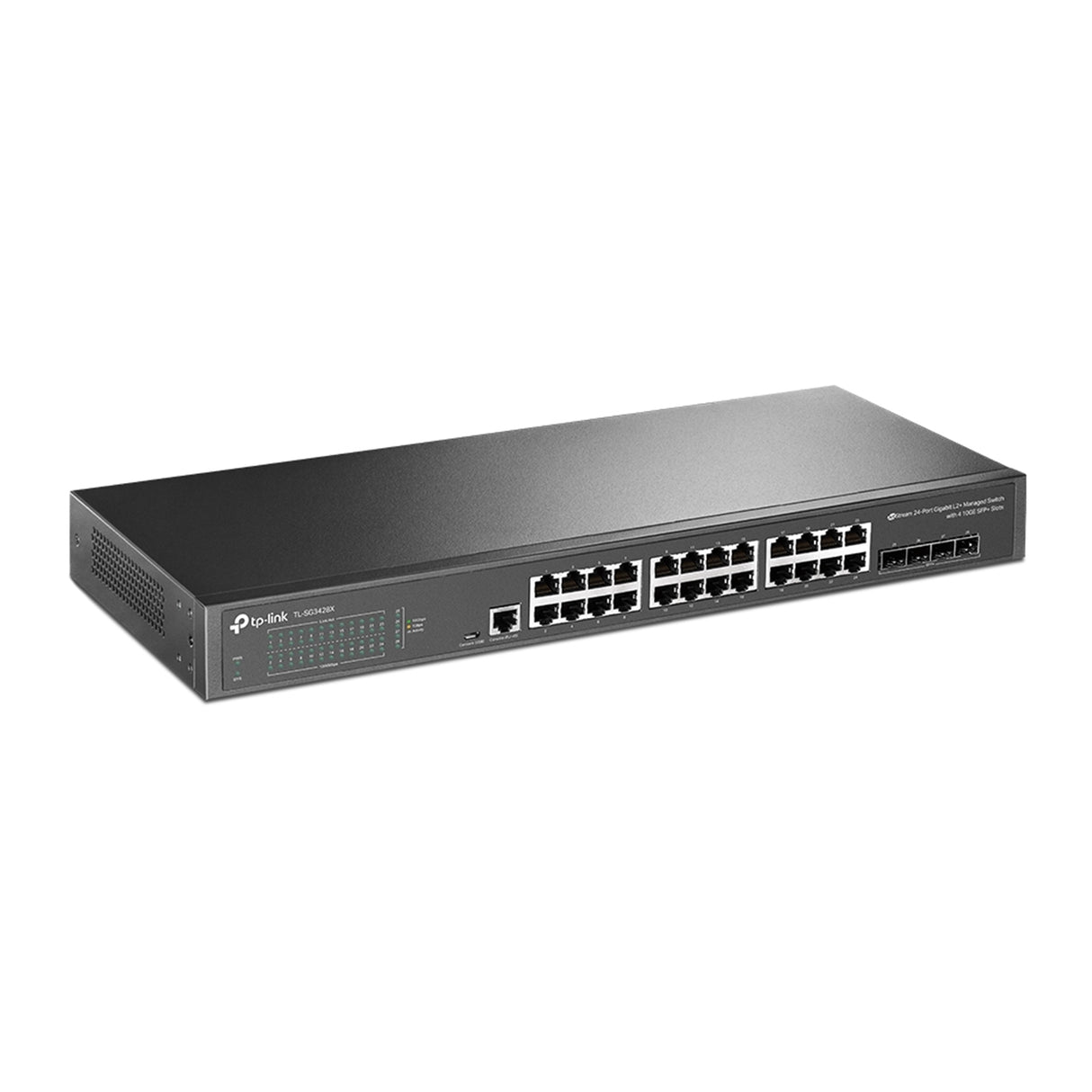 TP-Link JetStream TL-SG3428X 24-Port Metal Gigabit L2+ Managed Switch with 4 10GE SFP+ Slots