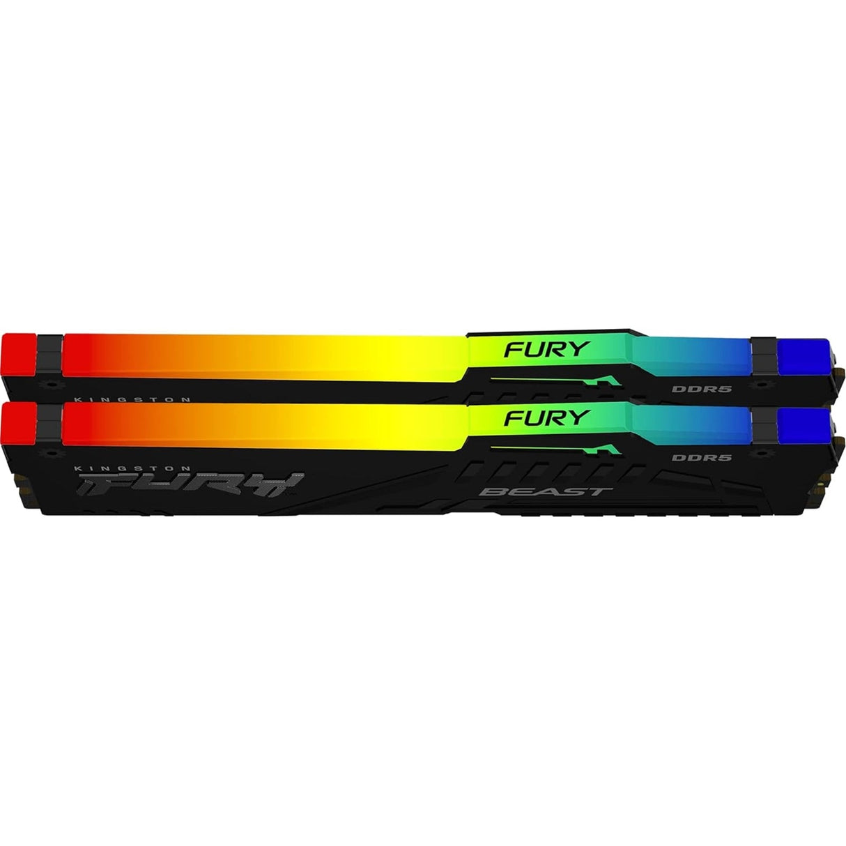 Kingston FURY Beast KF552C40BBAK2-32 32GB (2x 16GB) DIMM System Memory, 5200MHz, DDR5, CL40, Black, RGB, Intel XMP