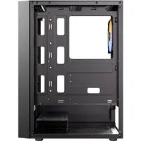 Antec AX27 RGB Elite Mid-Tower Gaming PC Case with Tempered Glass, Full Mesh Front Panel, 4 Pre-installed 120mm Fixed-RGB Fans, ATX/Micro-ATX/ITX Compatible, Black