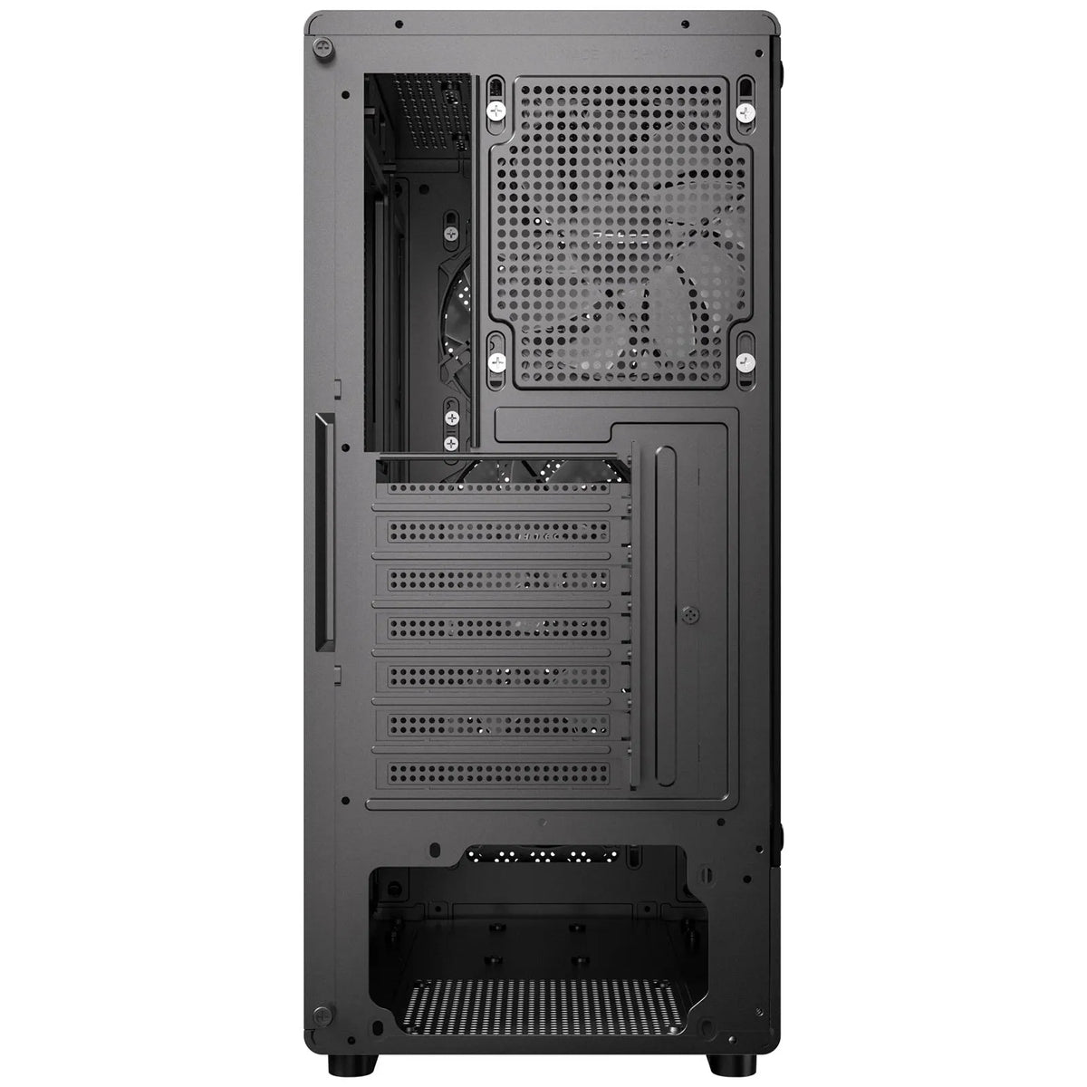 Antec VX320 ARGB Mid-Tower Gaming PC Case - Pre-Installed 4 x 120mm ARGB Fans, Tempered Glass Side Panel, High-Airflow Mesh Front - ATX/Micro-ATX/ITX