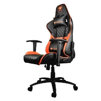 Cougar Armor One Gaming Chair with Reclining and Height Adjustment Black and Orange