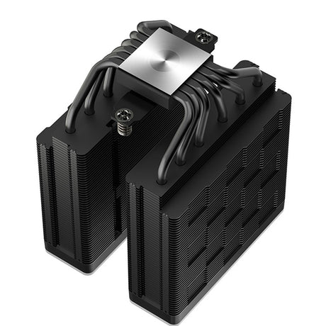 DeepCool AG620 BK ARGB V2 Dual-Tower CPU Air Cooler with 120mm ARGB Fans, Compatible with Intel LGA 1851/1700/1200/115x & AMD AM5/AM4, High-Performance Quiet Cooling, Matte Black