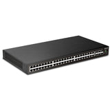 Draytek VSP2542X-K 54 Port switch with 48 PoE+ RJ-45 LAN ports, 6 10Gbpe SFP+, 400W PoE budget, and L2+ management, 2 Year Warranty