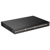 Draytek VSP2542X-K 54 Port switch with 48 PoE+ RJ-45 LAN ports, 6 10Gbpe SFP+, 400W PoE budget, and L2+ management, 2 Year Warranty