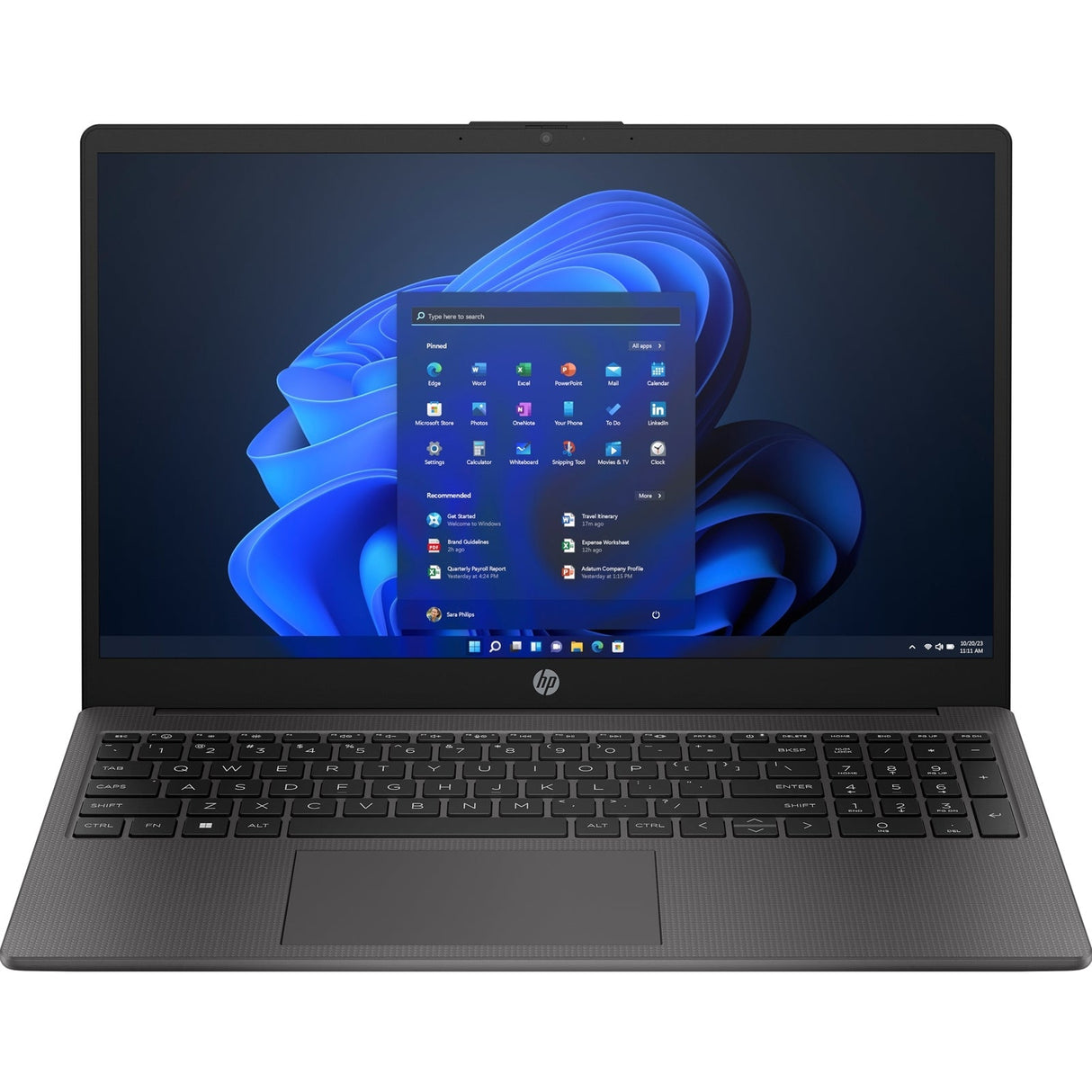 HP 250 G10 AK9T2AT#ABU Laptop, 15.6 Inch Full HD 1080p Screen, Intel Core i5-1334U 13th Gen, 8GB RAM, 256GB SSD, Windows 11 Pro