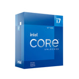 Intel 12th Gen Core i7-12700KF 12 Core Processor 20 Threads, 3.6GHz up to 5.0GHz Turbo Alder Lake Socket LGA1700, 25MB Cache, 125W, Maximum Turbo Power 190W, No Graphics, No Cooler
