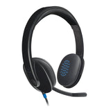 Logitech H540 USB Headset with Noise-Cancelling Mic and On Ear Controls