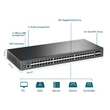 TP-Link JetStream TL-SG3452X 48-Port Metal Gigabit L2+ Managed Switch with 4 10GE SFP+ Slots