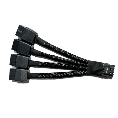 Replacement 12VHPWR 12+4Pin PCIE 5.0 to 4x8Pin (6+2P) Power Cable 10cm Braided