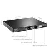 TP-Link JetStream TL-SG3428MP 28-Port Metal Gigabit L2+ Managed Switch with 24-Port PoE+ (384W)