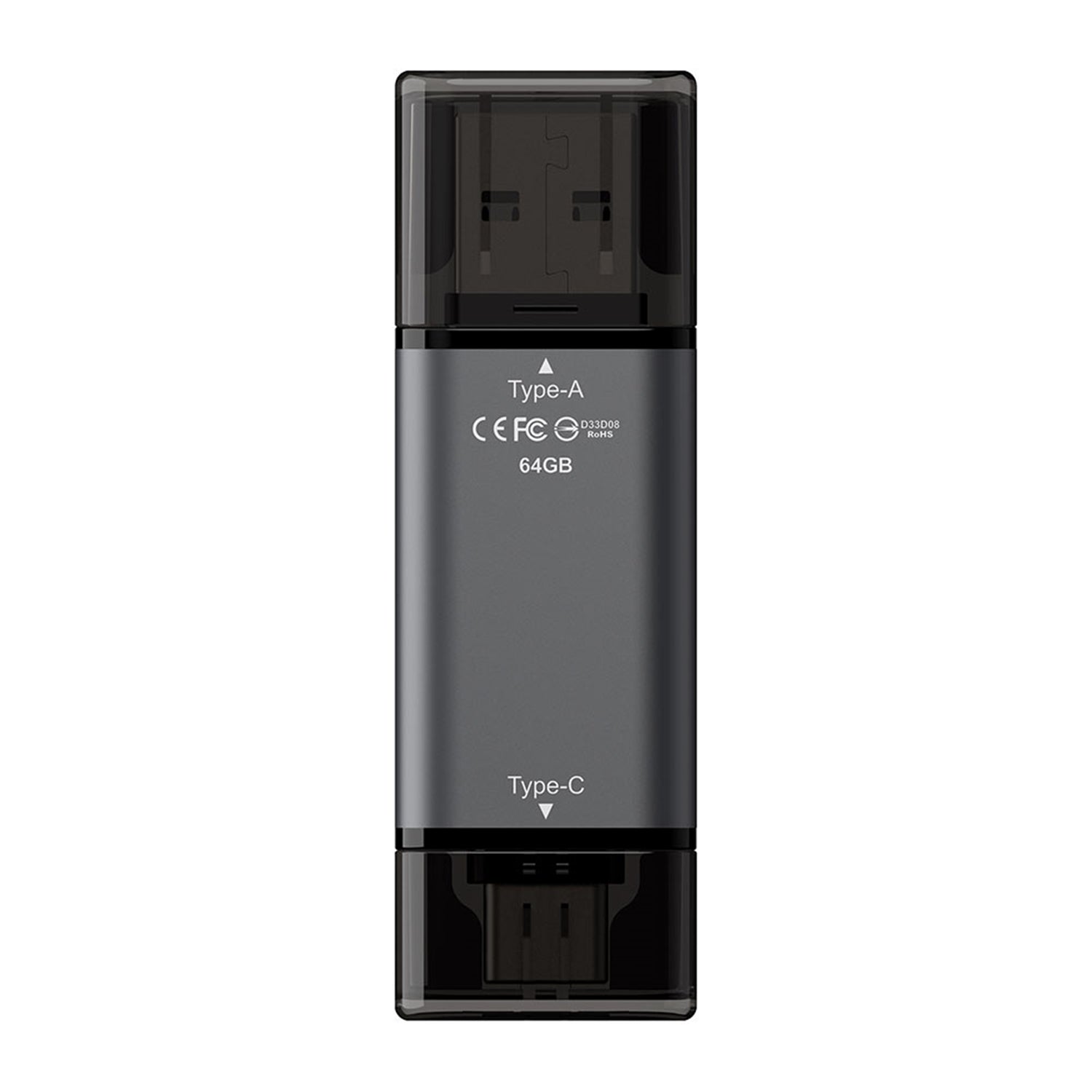 Team TX1364GC01 2 in 1 Dual OTG 64GB Flash Drive, X1 USB 3.2 Gen1, Type C & A, Plug and Play