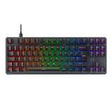 Tecware Phantom+ 80% TKL RGB Mechanical Gaming Keyboard with Wraith Brown Switches Black