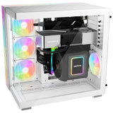 be-quiet! Light Base 600 LX, White, Midi-Tower ATX Case, Massive ARGB LED Strip, Full Windowed Design, 4x Light Wings LX 120mm PWM fans included