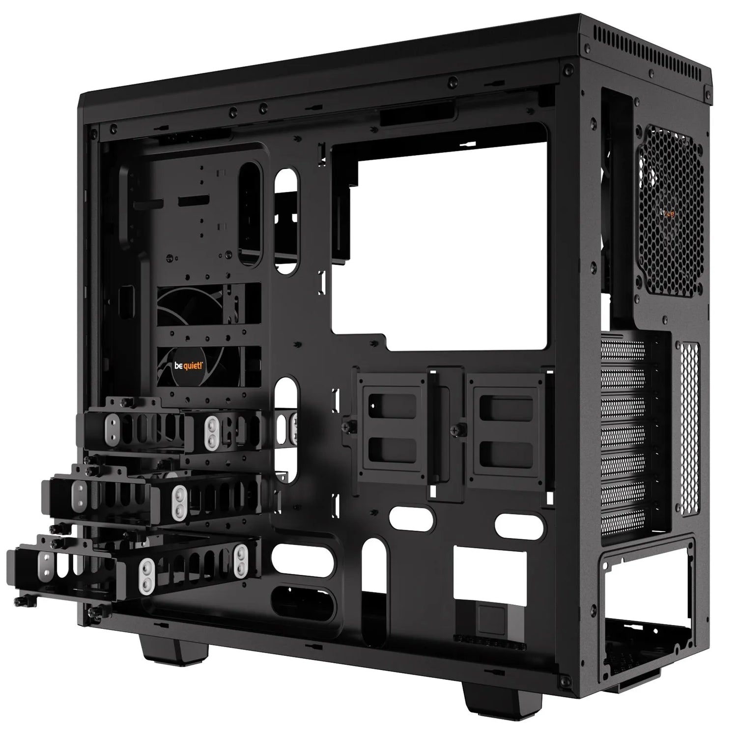 be quiet! Pure Base 600 Case, Silver, MId Tower, 2 x USB 3.2 Gen 1 Type-A, 3 x Pure Wings 2 Black PWM Fans Included, Completely Sound Insulated with Dampening Materials, Adjustable Top Cover Vent