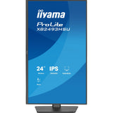 iiyama PROLITE XB2493HSU-B1 24 inch IPS Monitor, Full HD, 1ms, USB Hubx2, HDMI, DisplayPort, Freesync, 120Hz, Speakers, Black, ACR, Internal PSU, VESA, Height Adjustable